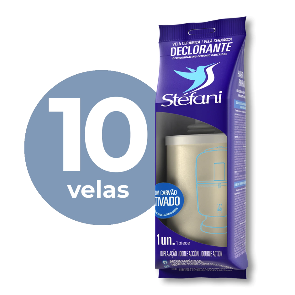 Vela Declorante - Caixa com 10 unidades