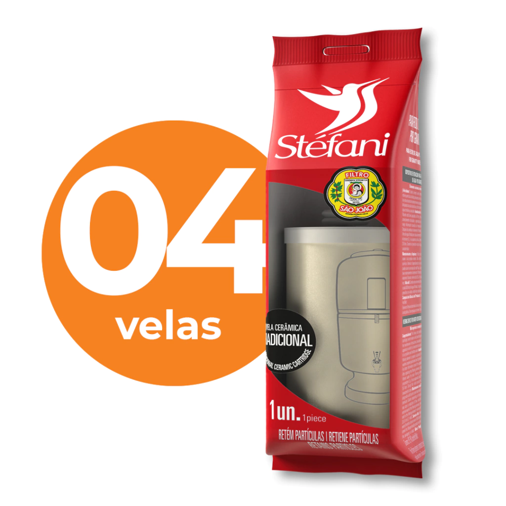 Vela Tradicional - Caixa com 4 unidades