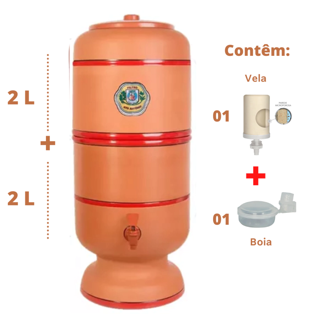 Filtro 2 litros - Marca Santo Antônio