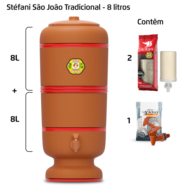 Filtro 8 litros - Marca São João
